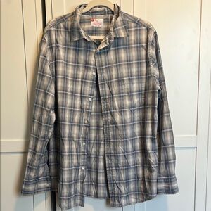 Plaid Button-Up Shirt